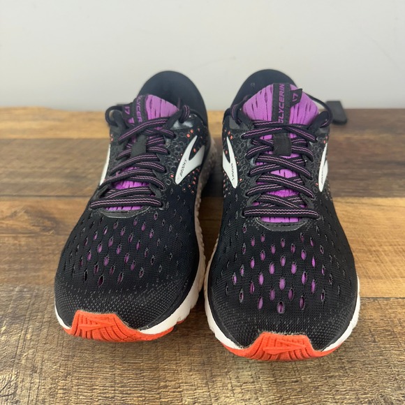 Brooks Glycerin 17 Women's Running Shoes Black Purple Orange Size US 7.5 - Picture 3 of 9